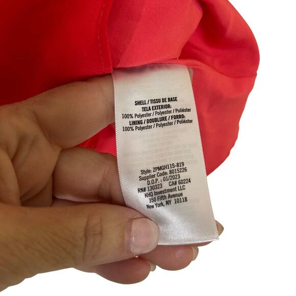 ZAC POSEN Red Flouncy Mini Cocktail Dress Flirty Evening Size 8 - Picture 8 of 10